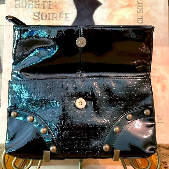 Fab Find Studded Embossed New Blac Label Pink Clutch - Picture 5 of 8